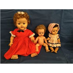 Lot of 3 Betsy Wetsy Dolls