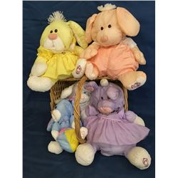 Lot of 1980's Puffalumps in a Basket