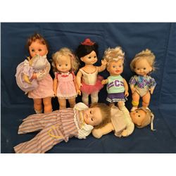 Lot of 7 Mechanical Type Dolls