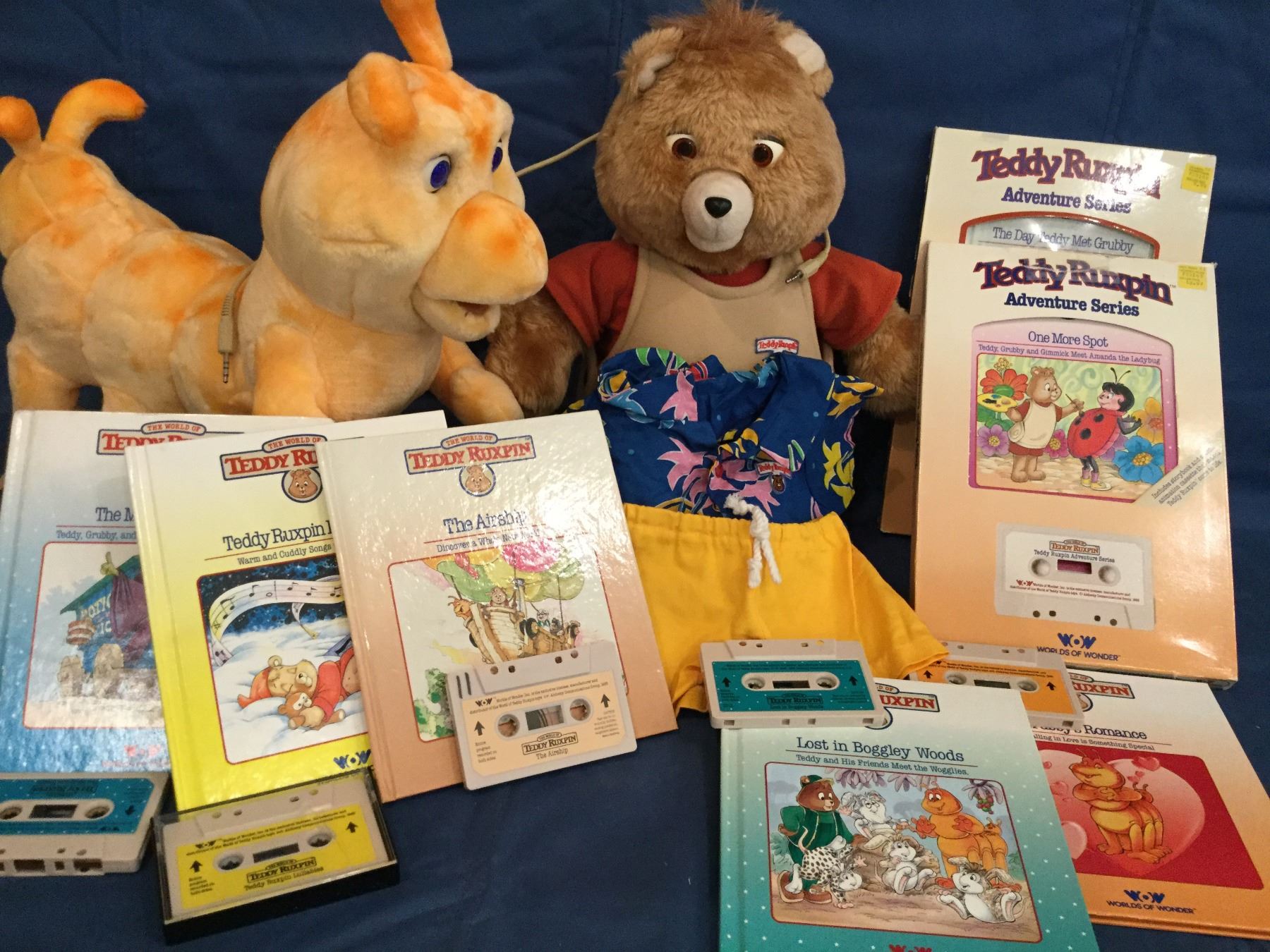 Dolls Amp Bears Bears Teddy Ruxpin Double Grubby Book And Tape
