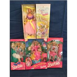 Lot of 4 Barbies Collector Edition MIB