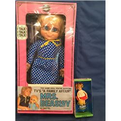 1967 Mrs. Beasley MIB Never opened and a small Buffy & Mrs. Beasley 1967