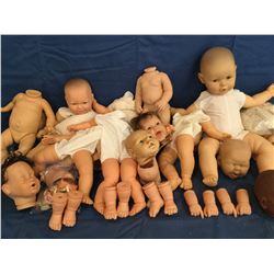 Parts for making reborn and 50+ clothing for reborn