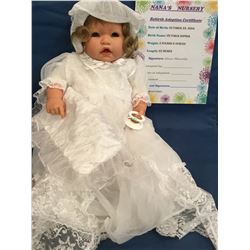 Reborn  Victoria Sophia  from  Nana's Nursery  ***This is not a Toy.