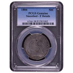 1884 Seated Liberty Half Dollar Coin PCGS Genuine