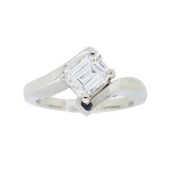 Palladium 0.67ct Diamond Ring