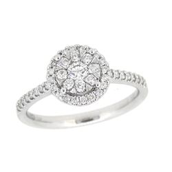 14KT White Gold 0.68ctw Diamond Ring