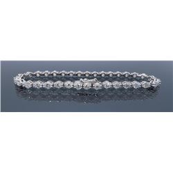 18KT White Gold 4.25ctw Diamond Bracelet