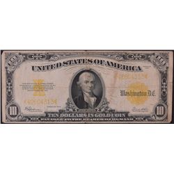 1922 $10 Gold Certificate