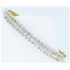 Image 10 : 14KT Two Tone Gold 1.30ctw Diamond Bracelet