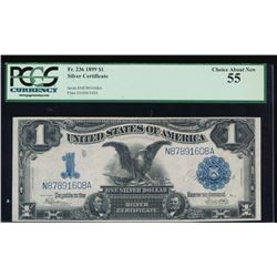 1899 $1 Black Eagle Silver Certificate PCGS 55