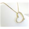 Image 3 : 14KT Yellow Gold 0.50ctw Diamond Pendant with Chain