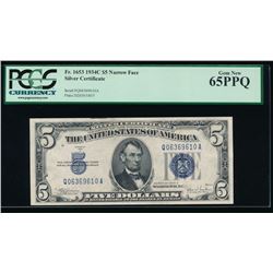 1934C $5 Silver Certificate PCGS 65PPQ