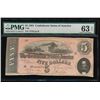 Image 1 : 1864 $5 Confederate States of America Note PMG 63EPQ
