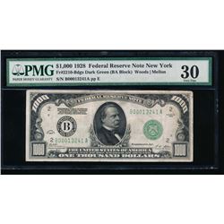 1928 $1000 New York Federal Reserve Note PMG 30