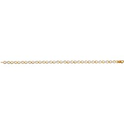 0.25 CTW Diamond Infinity Tennis Bracelet 10KT Yellow Gold - REF-52H4M