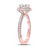 Image 2 : 1.69 CTW Diamond Ring 14KT Rose Gold - REF-818H2X