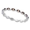0.10 CTW Cognac-brown Color Diamond Ring 10KT White Gold - REF-11N2F