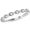 Image 1 : 0.10 CTW Diamond Stackable Ring 14KT White Gold - REF-22Y4X