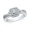 0.50 CTW Princess Diamond Solitaire Bridal Engagement Ring 10KT White Gold - REF-59N9F