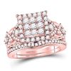 1.23 CTW Diamond Ring 14KT Rose Gold - REF-153F4W