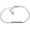 Genuine 1.55 ctw Amethyst Bracelet Jewelry 14KT White Gold - REF-55A3K