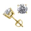 14K Yellow Gold 2.04 ctw Natural Diamond Stud Earrings - REF-519A2W-WJ13333