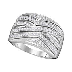 0.50 CTW Diamond Fashion Ring 10KT White Gold - REF-37Y5X