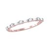 Image 1 : 0.35 CTW Diamond Stackable Ring 10KT Rose Gold - REF-30X2Y