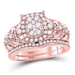1.02 CTW Diamond Ring 14KT Rose Gold - REF-143H3N