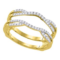 0.33 CTW Diamond Wrap Ring 14KT Yellow Gold - REF-48K7W