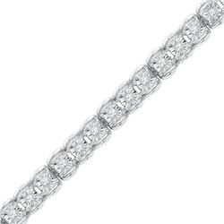 0.50 CTW Diamond Tennis Bracelet 10KT White Gold - REF-86X2Y