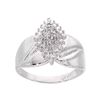 Image 1 : 0.12 CTW Diamond Cluster Ring 10KT White Gold - REF-18N7F