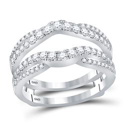 0.63 CTW Diamond Ring 14KT White Gold - REF-82M4H