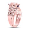Image 2 : 1.09 CTW Diamond Ring 14KT Rose Gold - REF-153K4W