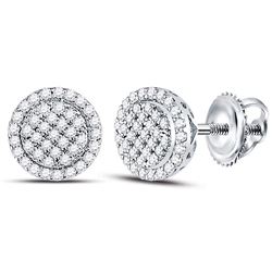 0.27 CTW Diamond Earrings 14KT White Gold - REF-46N9W