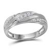 Image 2 : 1.1 CTW His & Hers Diamond Cluster Matching Bridal Ring 10KT White Gold - REF-101X2Y