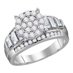 1.95 CTW Diamond Ring 10KT White Gold - REF-183M9X