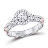 Image 1 : 0.97 CTW Diamond Ring 14KT 2Tone Gold - REF-276W3M