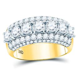 2.96 CTW Diamond Ring 14KT Yellow Gold - REF-525K5X