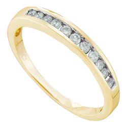 0.24 CTW Diamond Single Row Fashion Ring 14KT Yellow Gold - REF-26X9Y