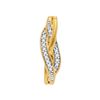 Image 1 : 0.04 CTW Diamond Woven Strand Pendant 10KT Yellow Gold - REF-6K2W