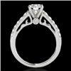 Image 2 : 1.5 CTW H-SI/I Certified Diamond Solitaire Ring 10K White Gold - REF-214H5A - 34988