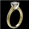 Image 4 : 1.50 CTW Certified H-SI/I Quality Diamond Solitaire Engagement Ring 10K Yellow Gold - REF-339M2H - 3