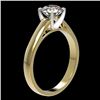 Image 4 : 1.26 CTW Certified H-SI/I Quality Diamond Solitaire Engagement Ring 10K Yellow Gold - REF-191F3N - 3