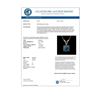 Image 3 : 0.73 CTW Certified Intense Blue SI Diamond Solitaire Necklace 10K Rose Gold - REF-82T5M - 36743