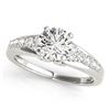 Image 1 : 1.15 CTW Certified VS/SI Diamond Solitaire Ring 18K White Gold - REF-208M2H - 27606