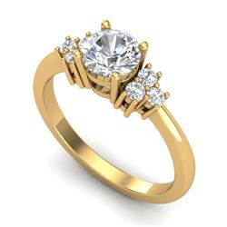 1 CTW VS/SI Diamond Solitaire Ring 18K Yellow Gold - REF-227X3T - 36937