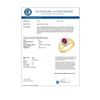 Image 2 : 0.50 CTW Ruby Ring 10K Yellow Gold - REF-16N4Y - 13352