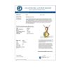 Image 3 : 2 CTW Citrine Designer Inspired Solitaire Necklace 14K Rose Gold - REF-24M4H - 22017